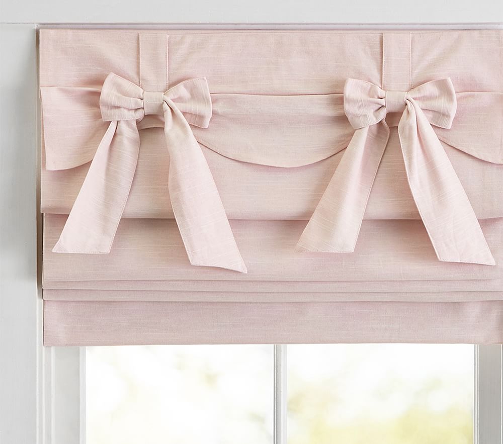 Bow Valance Roman Shade